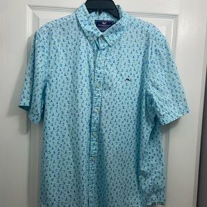 Vineyard Vines Men Slim Fit Whale short sleeve shirt